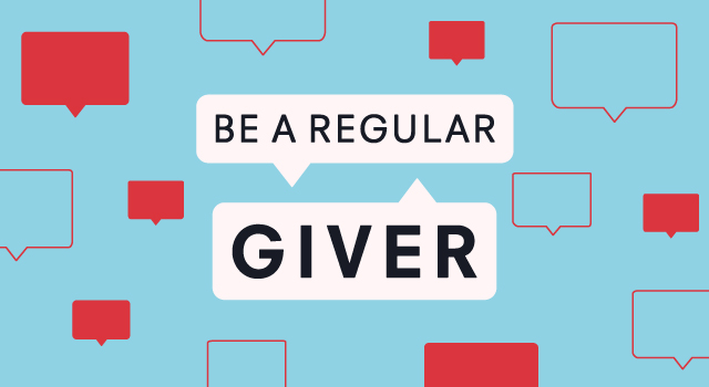 Become a regular giver